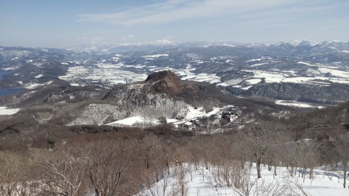有珠山から見る昭和新山