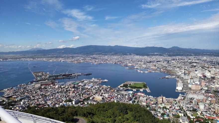 函館山から函館港の景色
