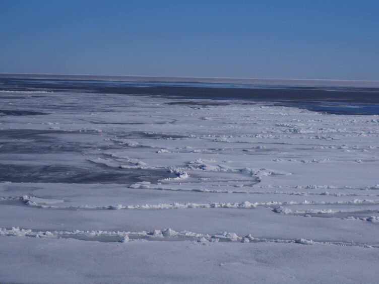 流氷の海